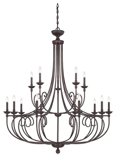 Savoy House Langley 15 Light Chandelier English Bronze Savoy House Langley 15 Light Chandelier English Bronze