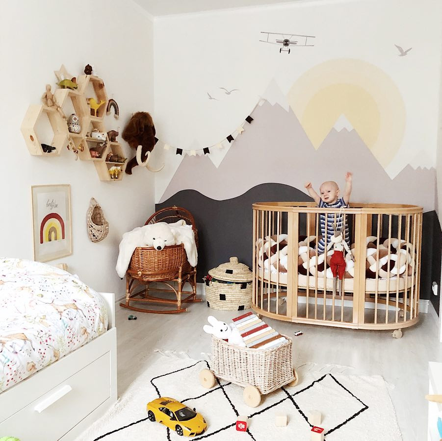 Детская для двух мальчиков с оригинальными обоями Alltowall