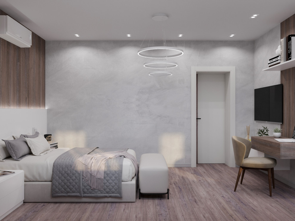 Спальня с гардеробной в загородном доме. Кемеровская обл.