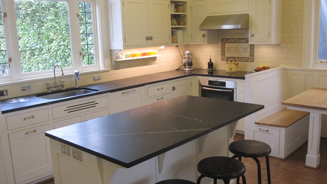 soapstone counters traditional-kitchen