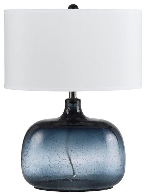 blue glass table lamps