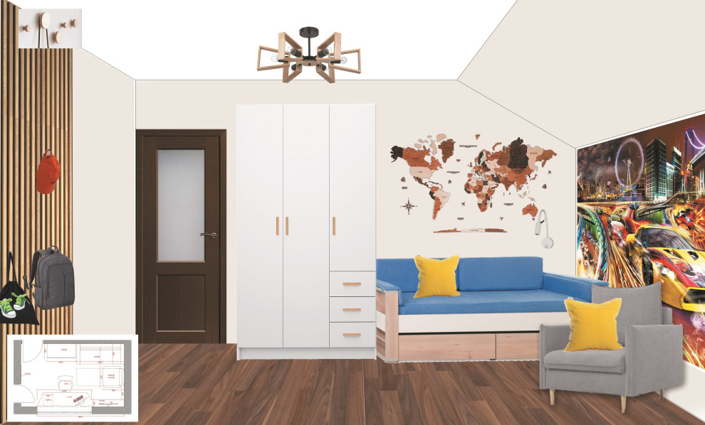 Декор-проект детской для мальчика