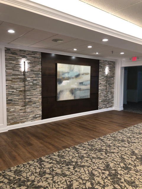 Fairways at Lake ridge clubhouse. contemporary-living-room