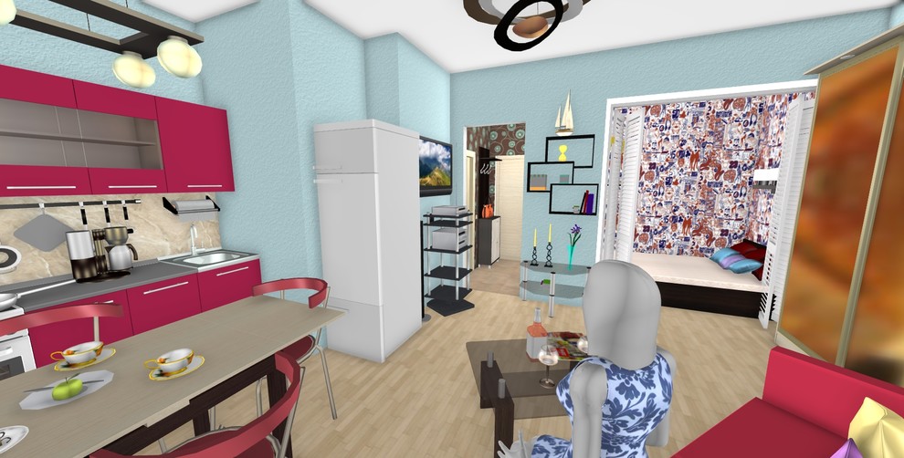 Квартира-студия 30 м2  для сына