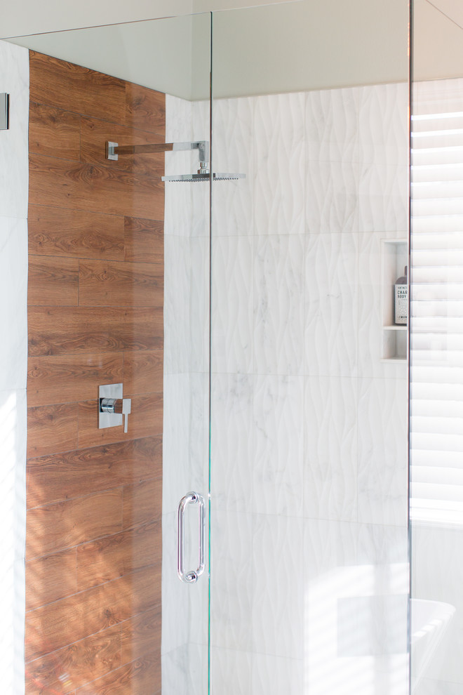 Hinman Master Bath | Roxborough Park, CO | Modern Farmhouse Renovation