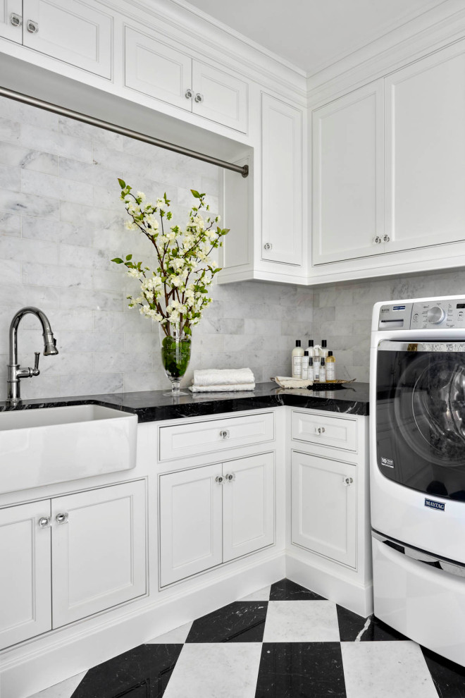 This is an example of a laundry room in Orange County.