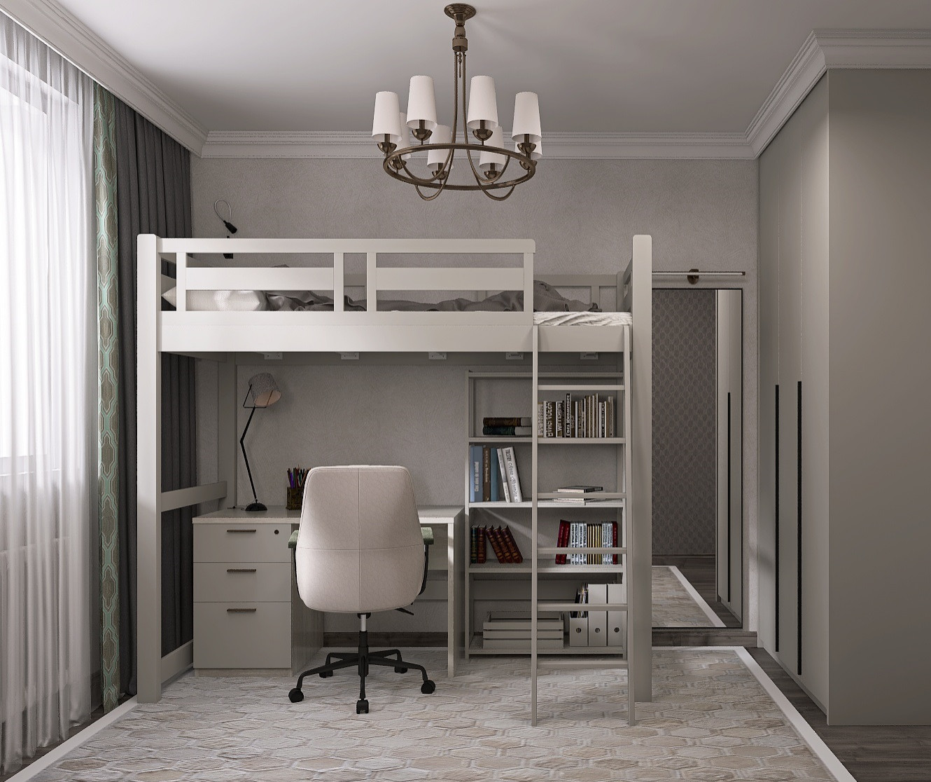 Многофункциональная комната для школьницы