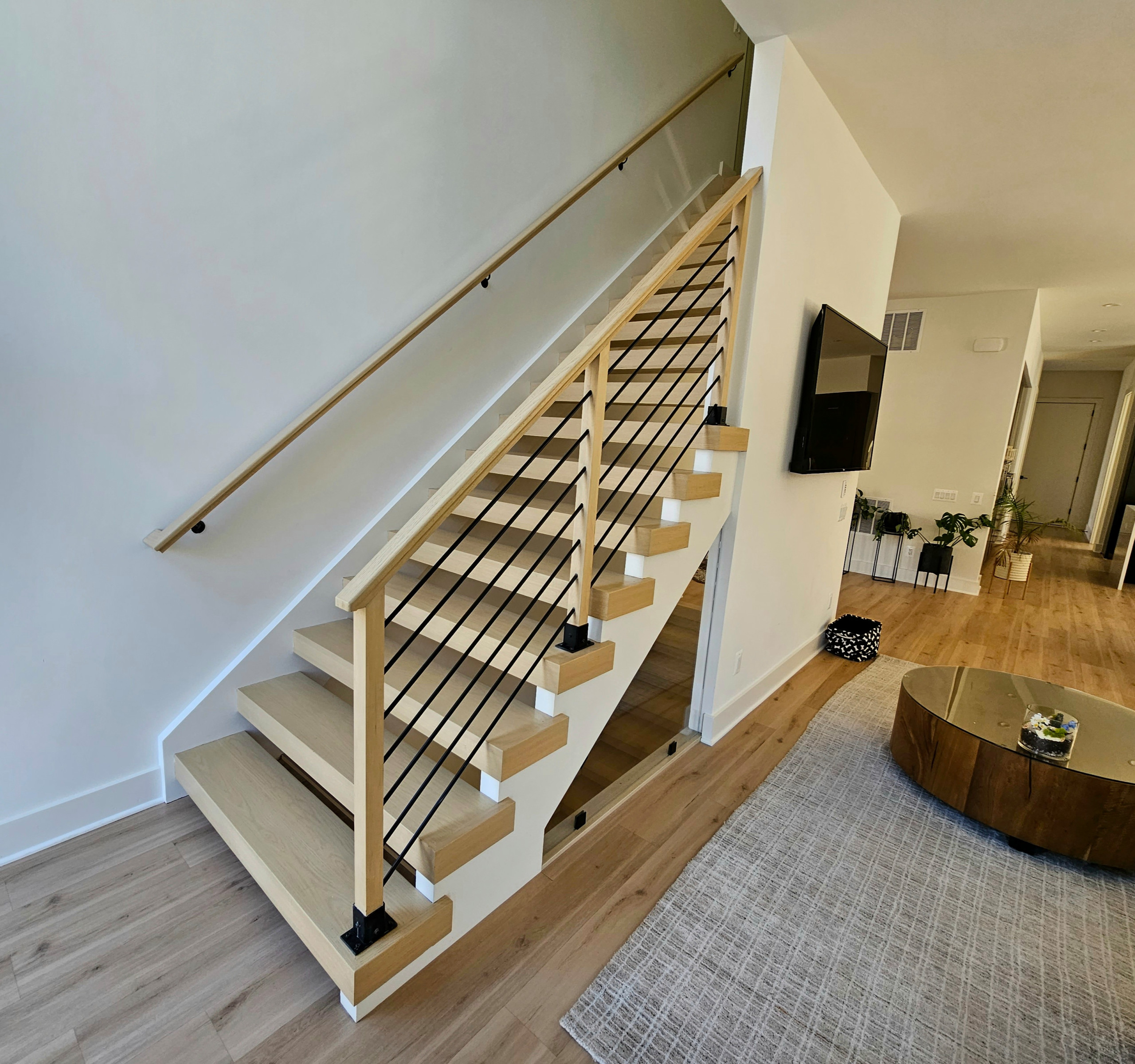 111_Open-Rise Stair with a Stunning Pool View, Great Falls, VA 22066