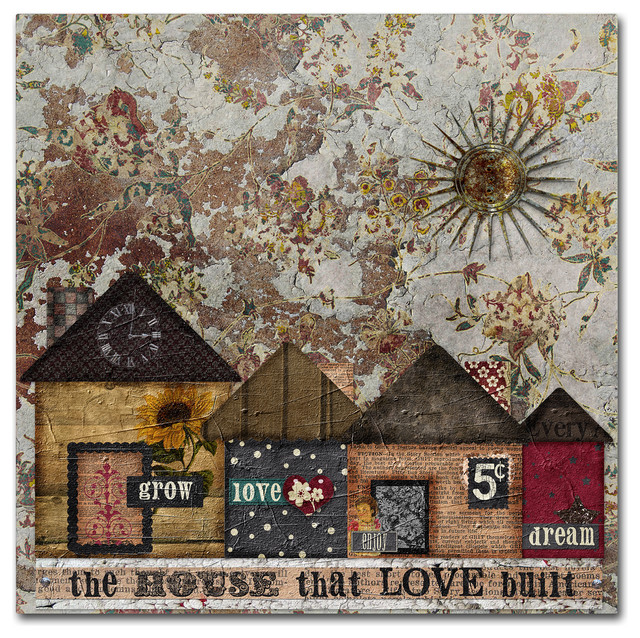 Marcee Duggar 'House Love Built' Canvas Art, 14