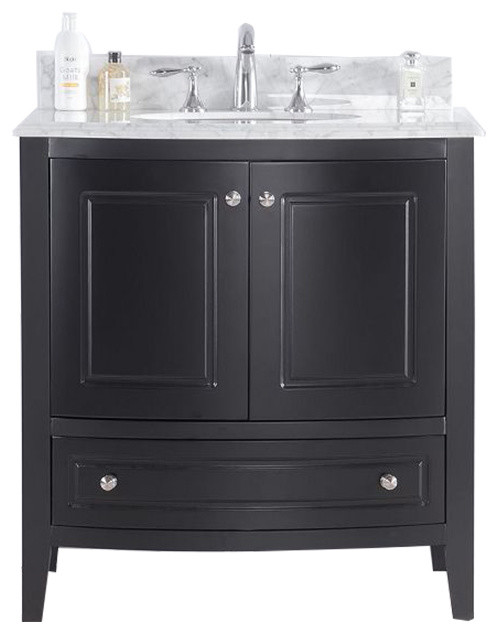 Estella Collection 32 Vanity With Countertop Bathroom Vanities Estella Collection 32 Espresso Vanity With Countertop
