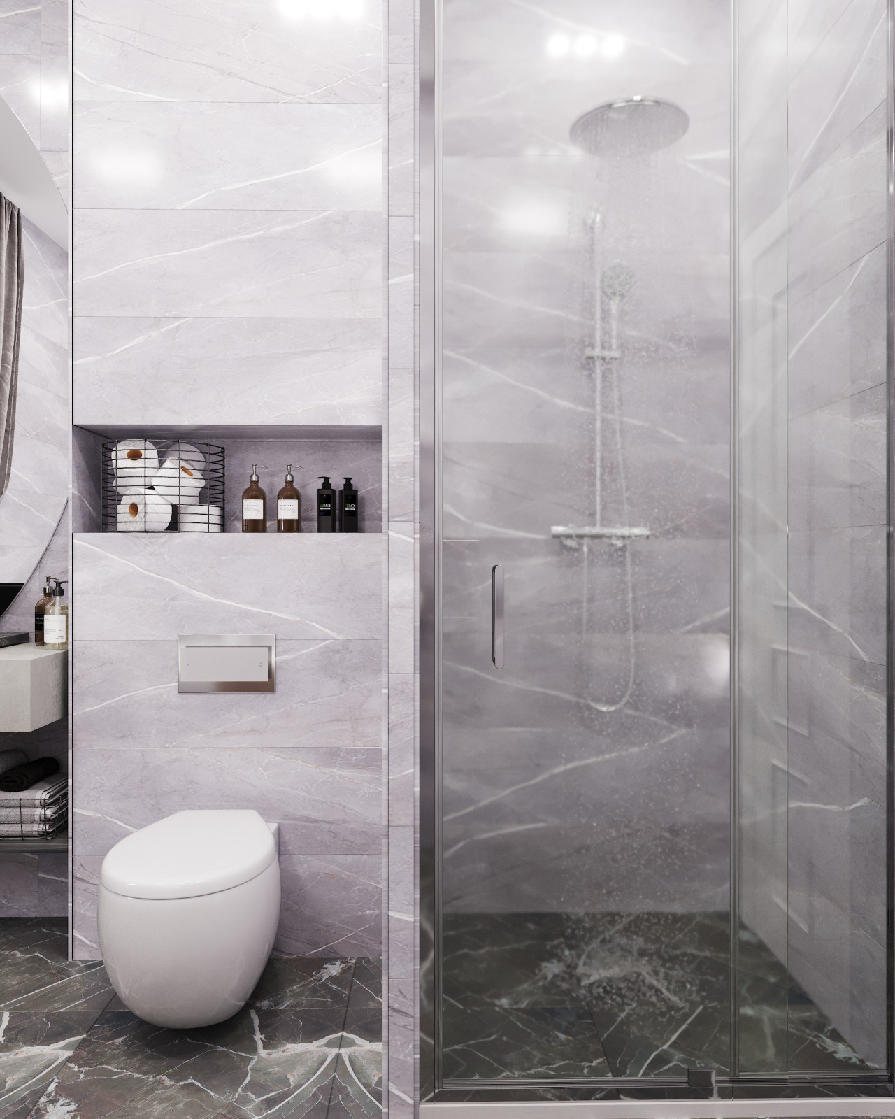 Ванная комната в загородном доме