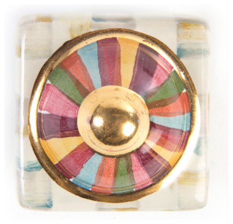 Foxtrot Square Knob - Petit Four | MacKenzie-Childs