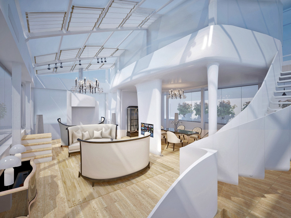 Проект 79 - Интерьер двухуровневой квартиры (16 вариант)