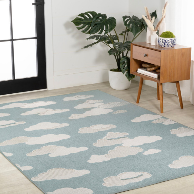 Hedwig Rug Hedwig High-low Youth Cloud Scandi Rug Indoor/Outdoor Rug, 3 X 5 ...