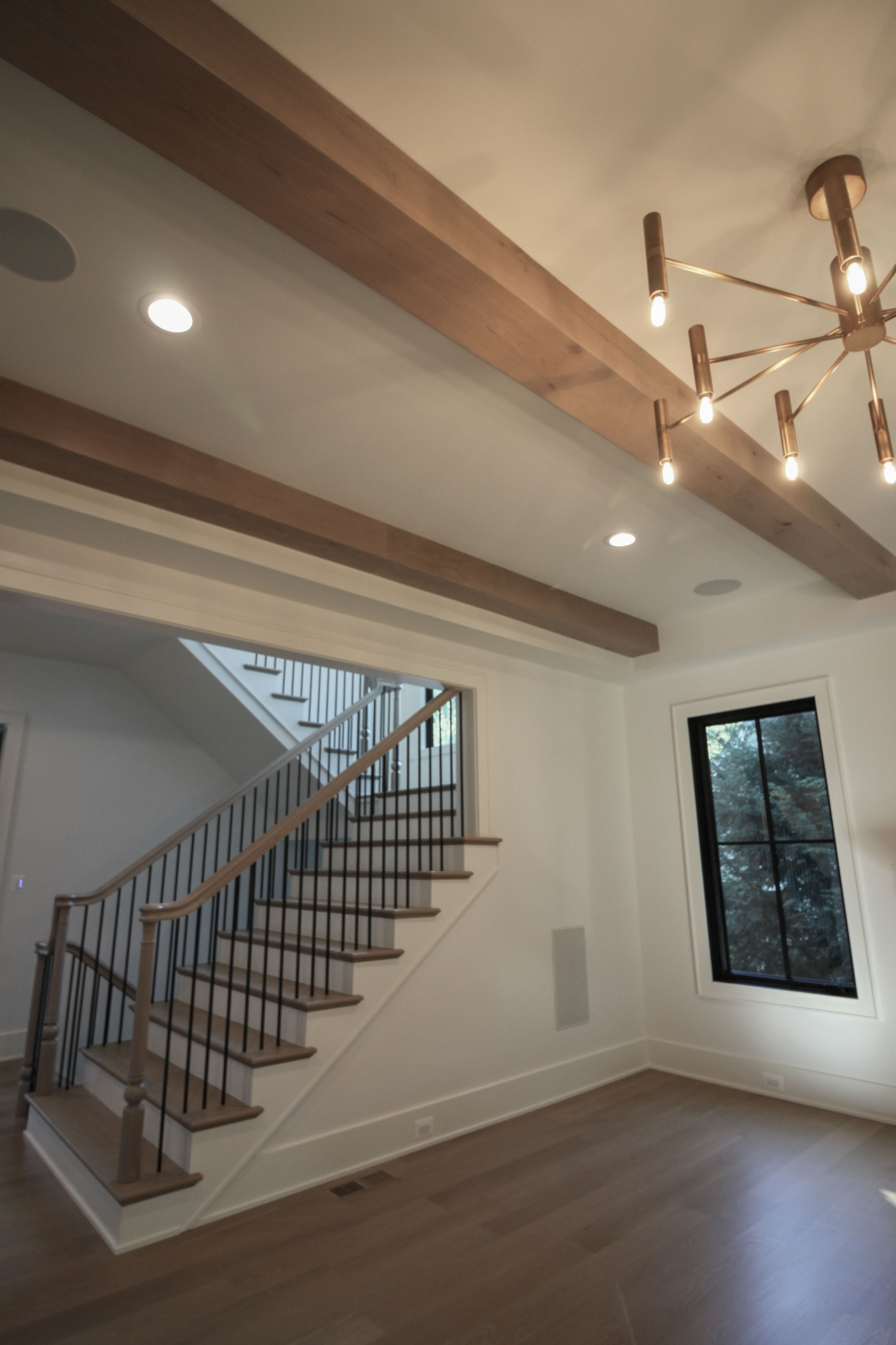 93_Captivating Light Wood Railing System with Black Spindles, Arlington VA 22207