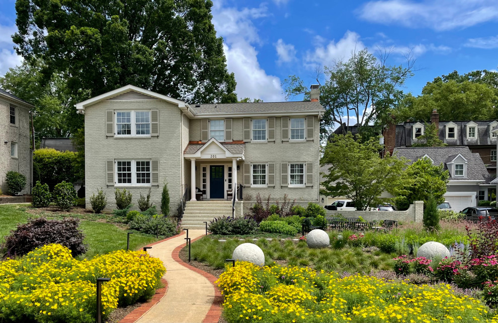 Contemporary exterior home idea in Charlotte