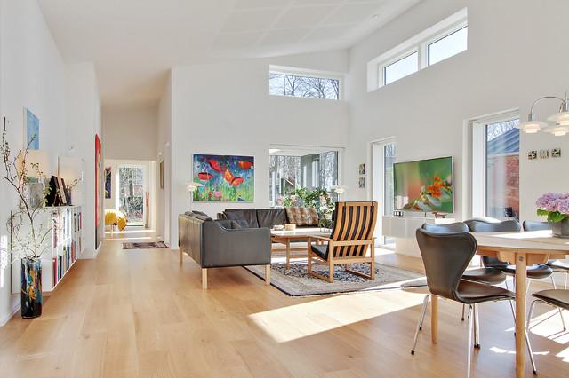 Villa i Odder scandinavian-living-room