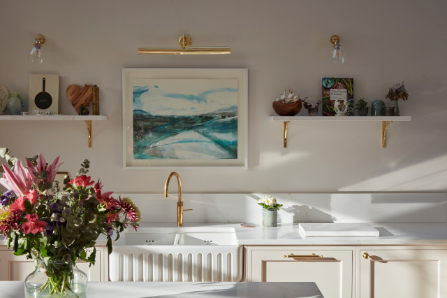 Herne Hill Painted Shaker Kitchen transitional-kitchen
