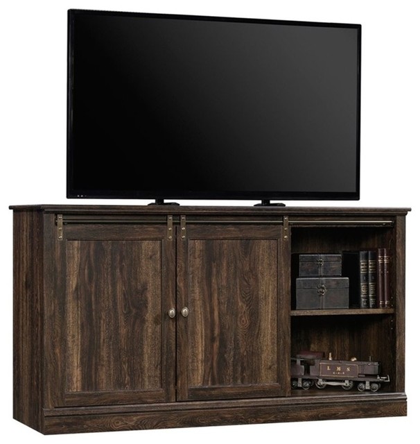 Sauder Barrister Lane 60 Tv Stand In Iron Oak Rustic Sauder Barrister Lane 60 Tv Stand In Iron Oak Rustic Entertainment Centers And Stands By Homesquare