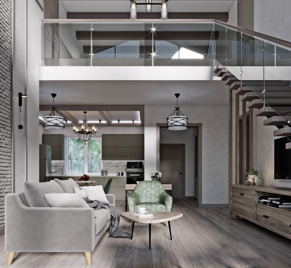 кухня гостиная 46 кв м