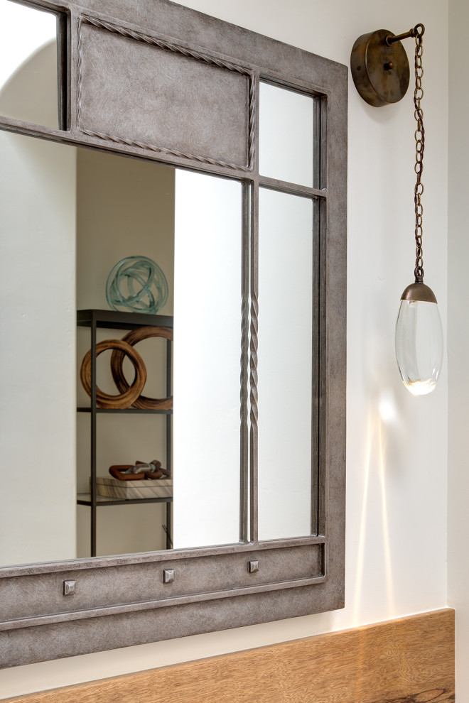 Details of Jack & Jill Bathroom with a  Living Edge
