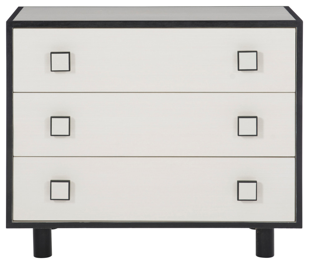 Bernhardt Silhouette 3Drawer Nightstand Transitional Nightstands