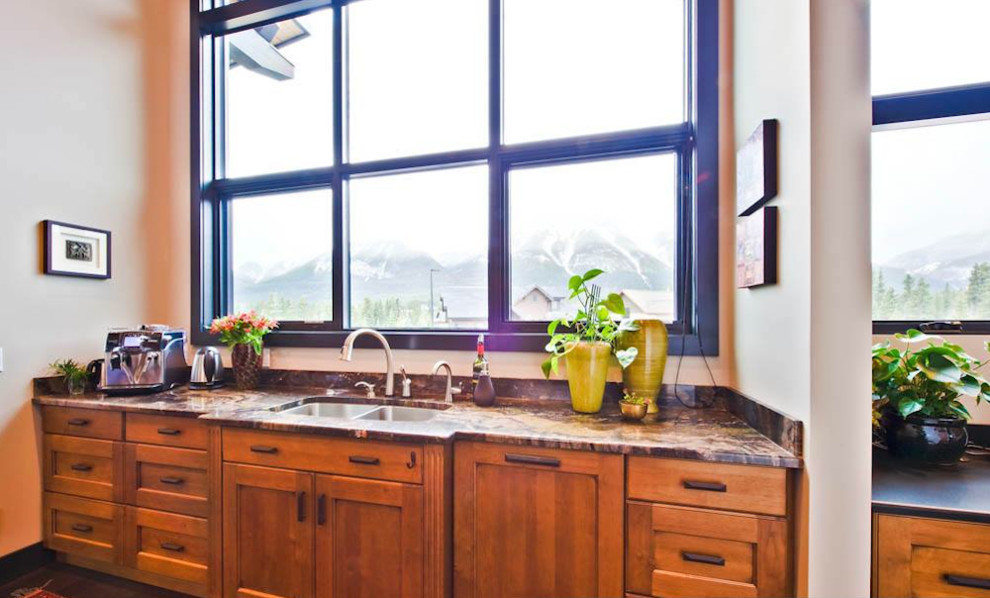 Bathroom - rustic bathroom idea in Calgary