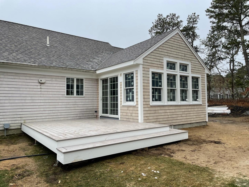harwich 4 seasons room addition with deck