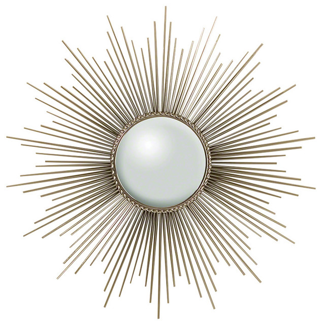 Global Views Sunburst Mirror With Security Hardware Nickel - Global Views Wall Mirrors Global Views Sunburst Mirror With Security Hardware Nickel - Global Views Wall Mirrors