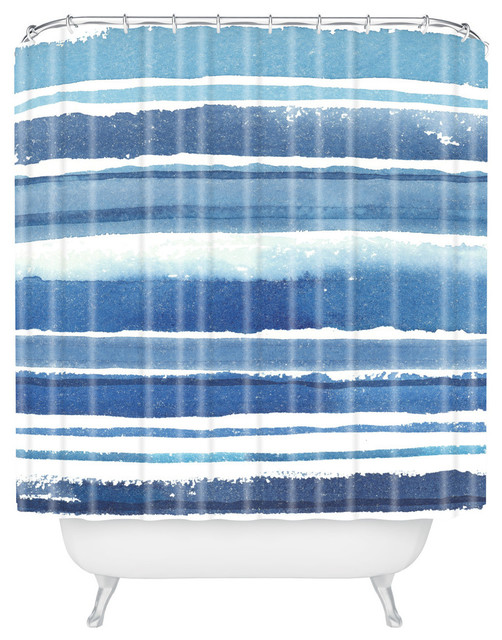 Deny Designs Kerri Satava Caribbean Shore Shower Curtain, Standard 69