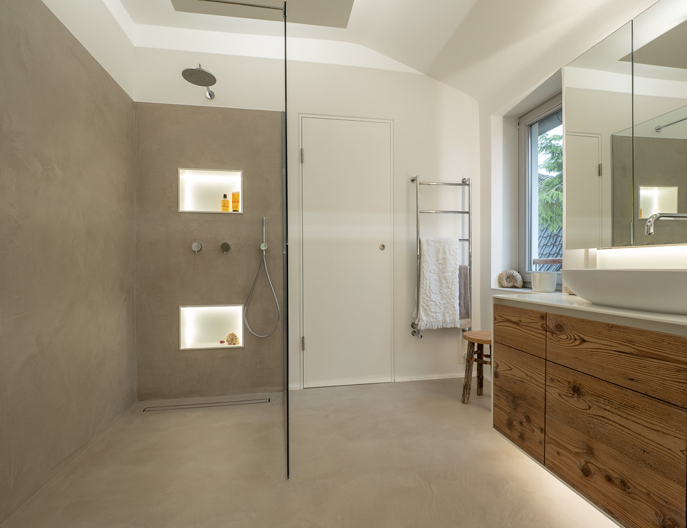 Fugenloses Badezimmer im Altbau - Contemporary - Bathroom ...