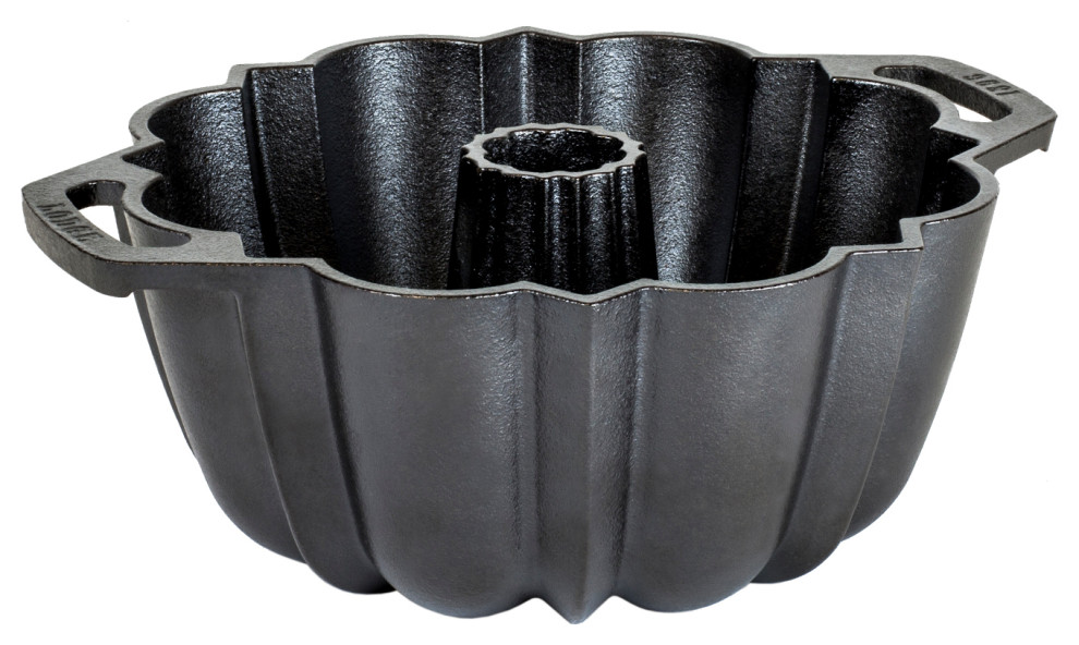 Lodge Cast Iron Fluted Cake Pan Transitional Cake Pans by