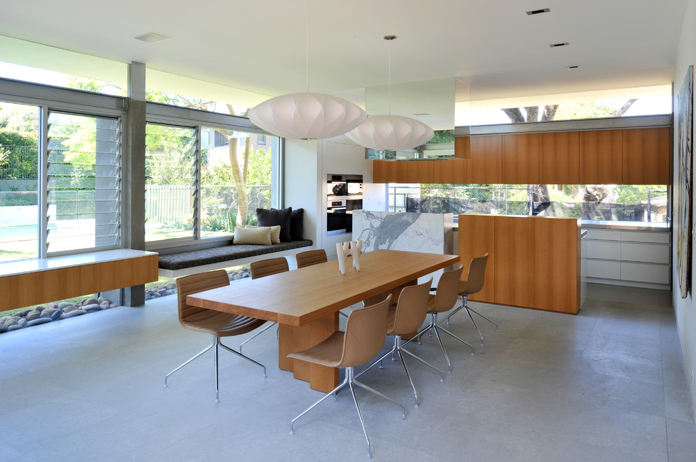 Photo of a modern dining room in Sydney.
