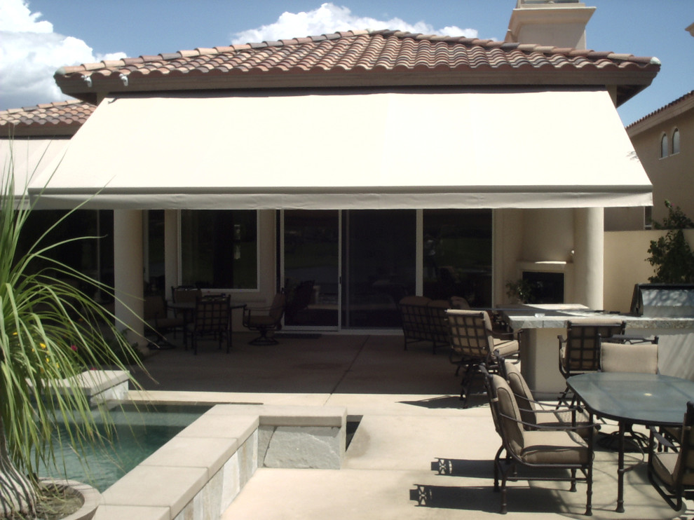 Retractable Awnings Mediterranean Patio Chicago by NuView