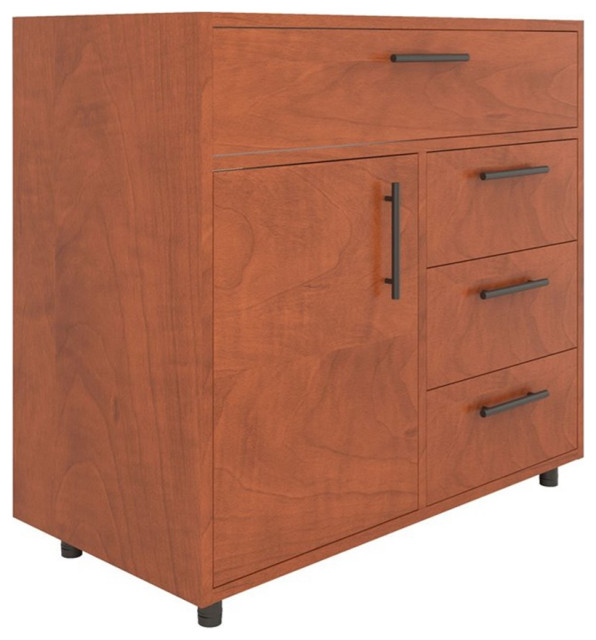 Randalco Austin 36" Modern Wood Bathroom Vanity in Autumn Oak