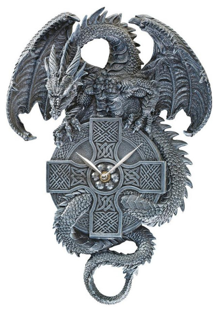 Design Toscano Celtic Timekeeper Dragon Clock