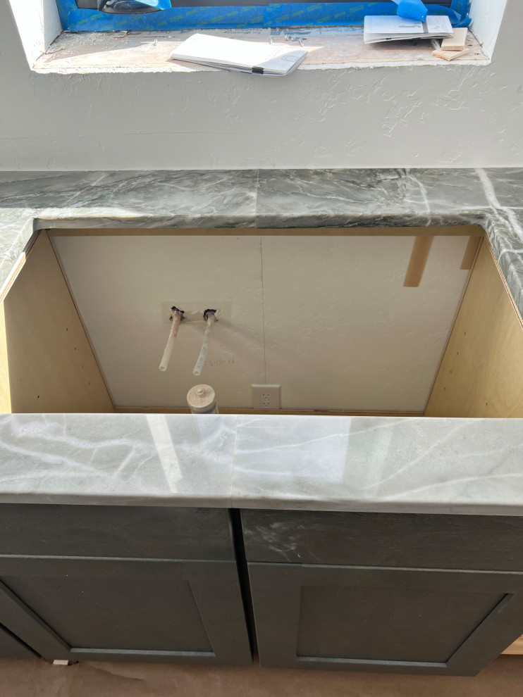 Drill hole 2024 in quartz countertop