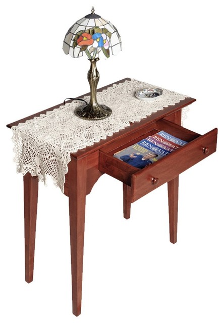 End Tables Bedroom Cherry Stain Enfield Pine Living Room End Tables