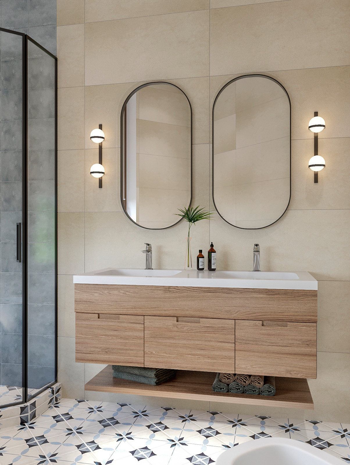 Мастер санузел на втором этаже