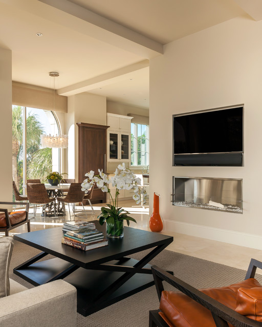 The Strand, Naples FL modern-wohnbereich