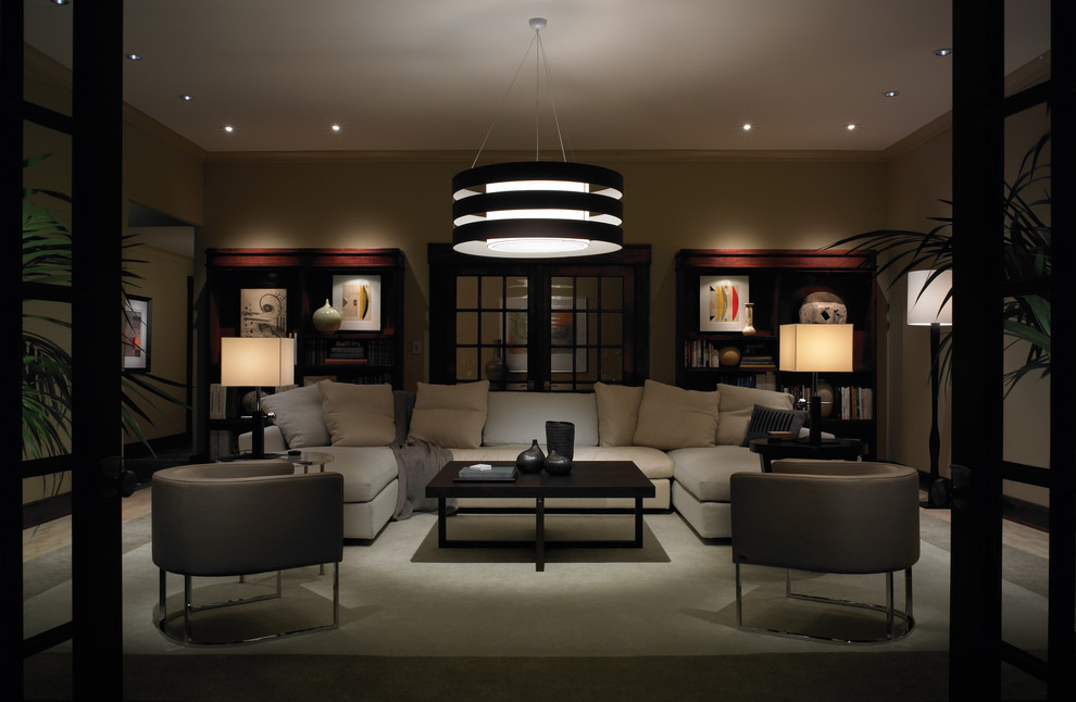 Automated Lighting Modern Living Room Other by Automated Lifestyles