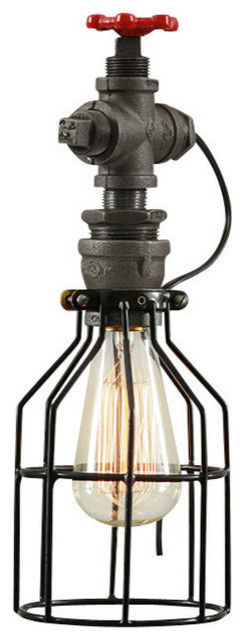 West Ninth Vintage Industrial Pipe Table Lamp