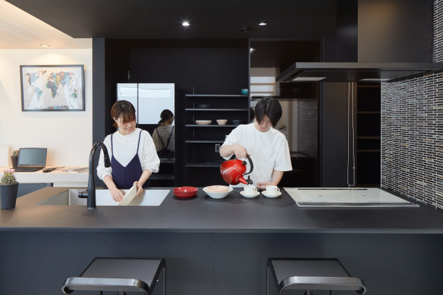 S邸 moderno-cocina