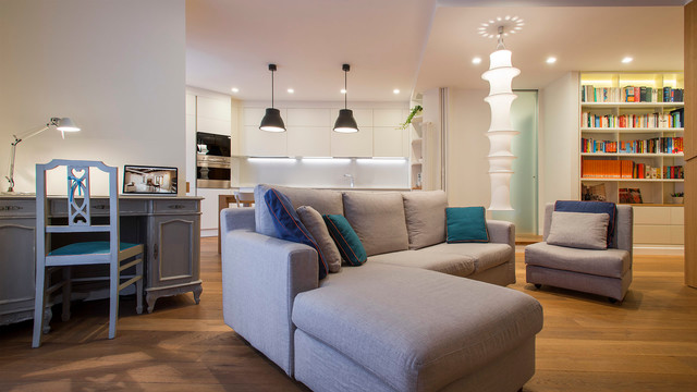 Garbatella modern-wohnzimmer