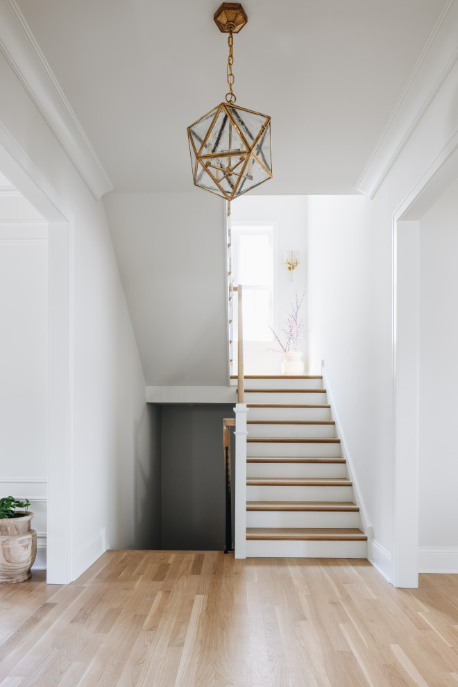 Transitional home design photo in Chicago