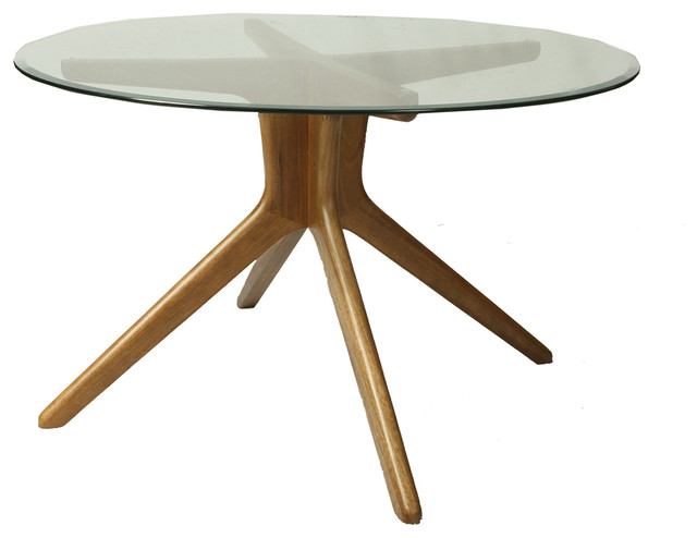 Pastel Manchester 54 Inch Dining Table w/ Round Glass Top ...