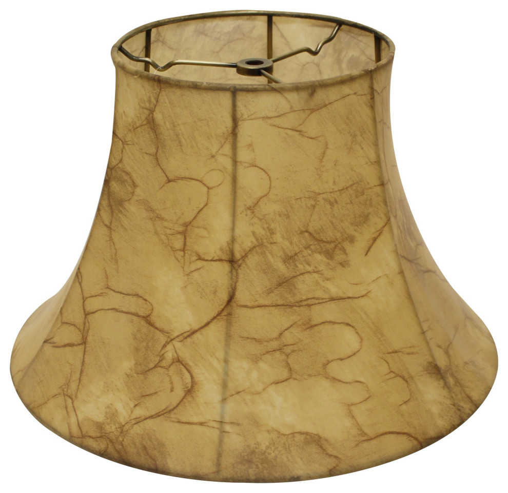 12" Antique Parchment Slanted Softback Lampshade Transitional Lamp