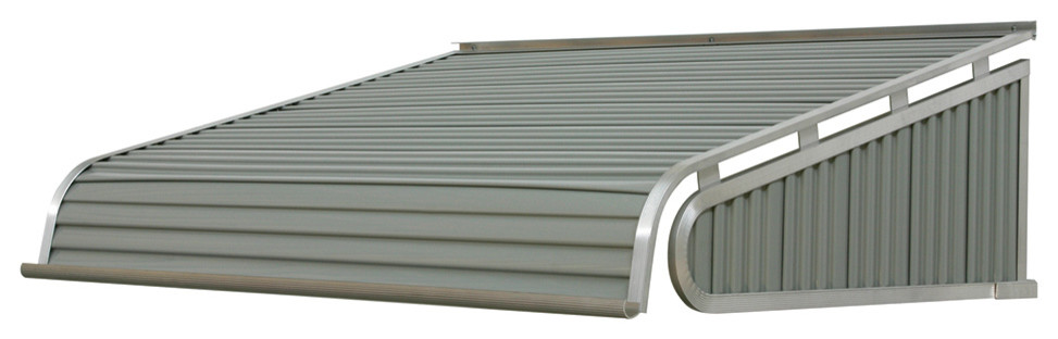 1500 Series Aluminum Door Canopy 96"x60" Projection, Graystone