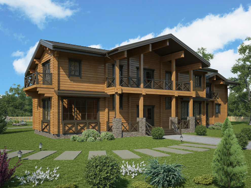 "Обервилье" элитный  дом из клееного бруса от компании "ГРАНДСТРОЙ"