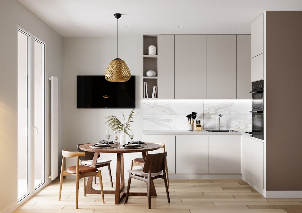 Проект квартиры "Пудра и шоколад"